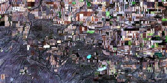 Air photo: Mankota Satellite Image map 072G06 at 1:50,000 Scale