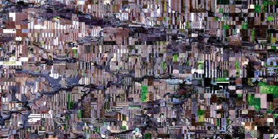 Air photo: Ponteix Satellite Image map 072G11 at 1:50,000 Scale