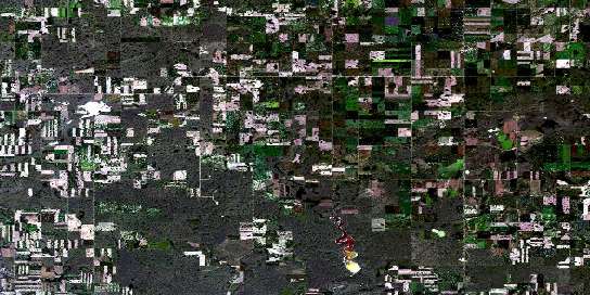 Hardy Satellite Map 072H07 at 1:50,000 scale - National Topographic System of Canada (NTS) - Orthophoto