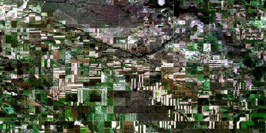 Trossachs Satellite Map 072H09 at 1:50,000 scale - National Topographic System of Canada (NTS) - Orthophoto
