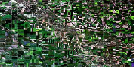 Davin Satellite Map 072I08 at 1:50,000 scale - National Topographic System of Canada (NTS) - Orthophoto