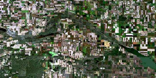 Eskbank Satellite Map 072J09 at 1:50,000 scale - National Topographic System of Canada (NTS) - Orthophoto