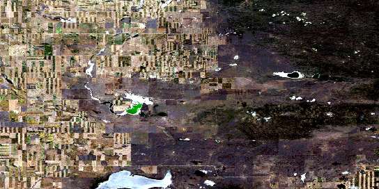 Air photo: Fox Valley Satellite Image map 072K06 at 1:50,000 Scale