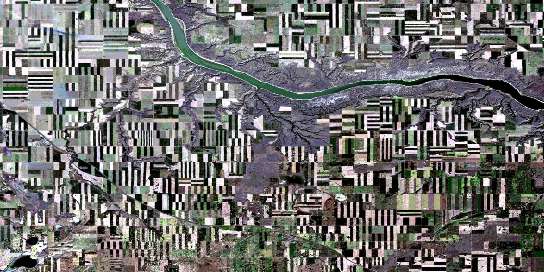 Air photo: Cabri Satellite Image map 072K09 at 1:50,000 Scale