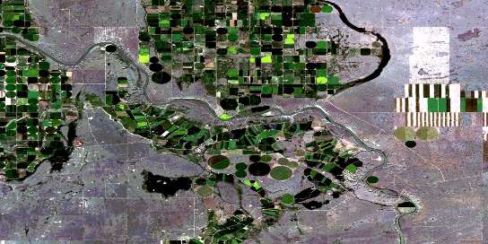 Air photo: Hays Satellite Image map 072L04 at 1:50,000 Scale