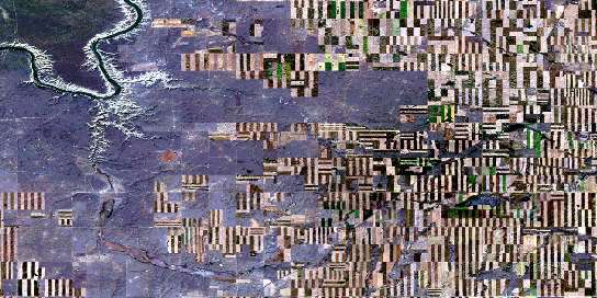 Air photo: Hilda Satellite Image map 072L08 at 1:50,000 Scale