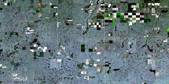 Big Stone Satellite Map 072M03 at 1:50,000 scale - National Topographic System of Canada (NTS) - Orthophoto