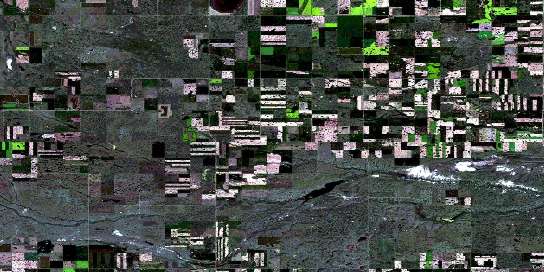 Sedalia Satellite Map 072M10 at 1:50,000 scale - National Topographic System of Canada (NTS) - Orthophoto