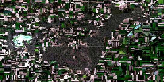 Gunnworth Satellite Map 072N08 at 1:50,000 scale - National Topographic System of Canada (NTS) - Orthophoto
