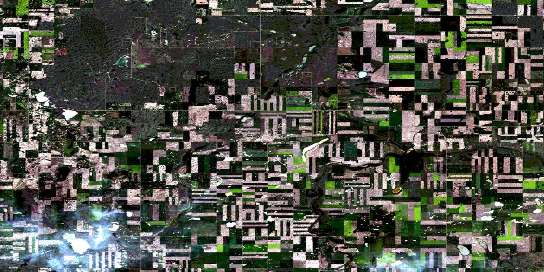 Hoosier Satellite Map 072N12 at 1:50,000 scale - National Topographic System of Canada (NTS) - Orthophoto