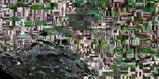 Air photo: Kramer Lake Satellite Image map 072O01 at 1:50,000 Scale