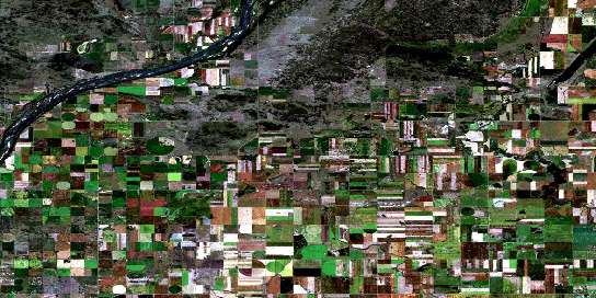 Air photo: Indi Lake Satellite Image map 072O10 at 1:50,000 Scale