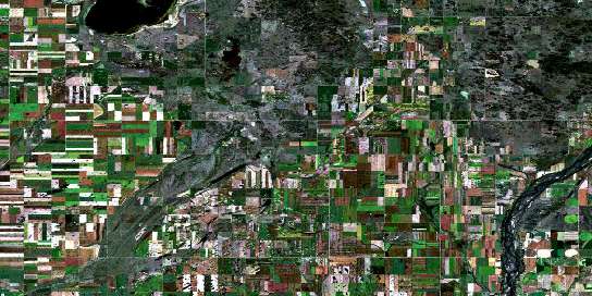Conquest Satellite Map 072O11 at 1:50,000 scale - National Topographic System of Canada (NTS) - Orthophoto