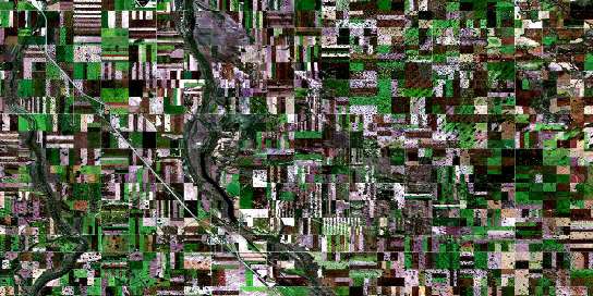 Craik Satellite Map 072P04 at 1:50,000 scale - National Topographic System of Canada (NTS) - Orthophoto