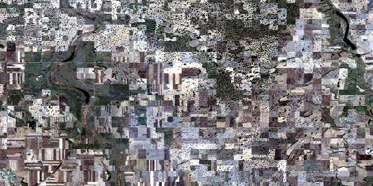Air photo: Davidson Satellite Image map 072P05 at 1:50,000 Scale