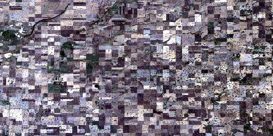 Air photo: Semans Satellite Image map 072P07 at 1:50,000 Scale