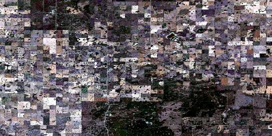 Air photo: Punnichy Satellite Image map 072P08 at 1:50,000 Scale