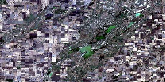 Air photo: Kutawagan Lake Satellite Image map 072P10 at 1:50,000 Scale