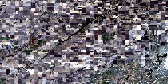 Air photo: Jansen Satellite Image map 072P15 at 1:50,000 Scale