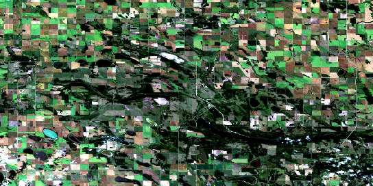 Sylvania Satellite Map 073A09 at 1:50,000 scale - National Topographic System of Canada (NTS) - Orthophoto