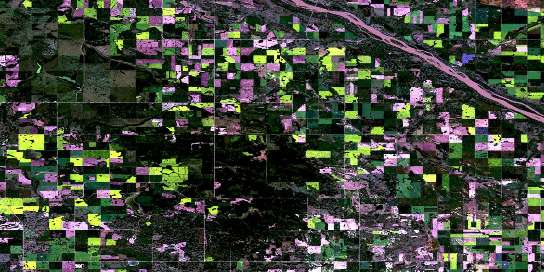 Sonningdale Satellite Map 073B05 at 1:50,000 scale - National Topographic System of Canada (NTS) - Orthophoto