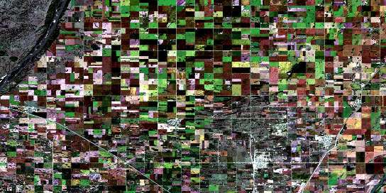 Air photo: Dalmeny Satellite Image map 073B07 at 1:50,000 Scale