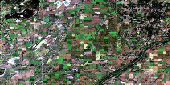 Air photo: Blaine Lake Satellite Image map 073B15 at 1:50,000 Scale