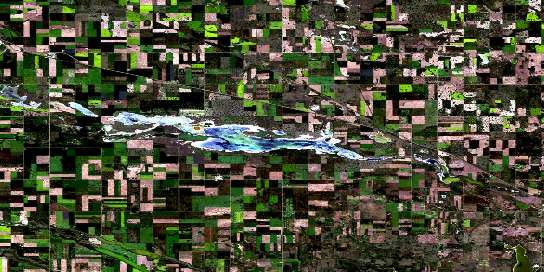 Air photo: Oban Satellite Image map 073C01 at 1:50,000 Scale