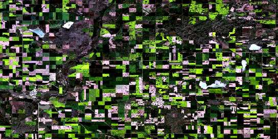 Macklin Satellite Map 073C05 at 1:50,000 scale - National Topographic System of Canada (NTS) - Orthophoto