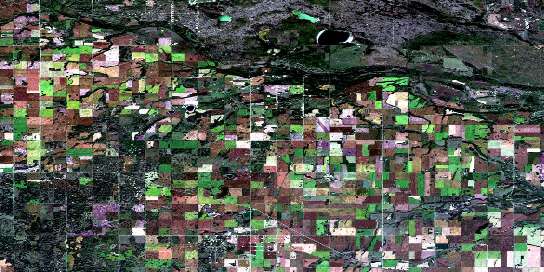 Air photo: Baldwinton Satellite Image map 073C14 at 1:50,000 Scale
