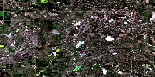 Czar Satellite Map 073D07 at 1:50,000 scale - National Topographic System of Canada (NTS) - Orthophoto