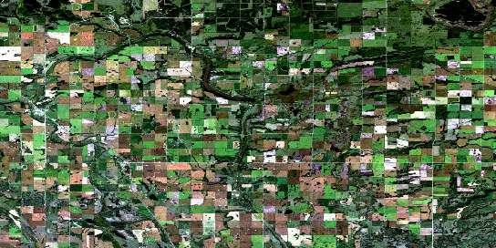 Turtleford Satellite Map 073F07 at 1:50,000 scale - National Topographic System of Canada (NTS) - Orthophoto