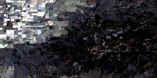 Air photo: Horsehead Creek Satellite Image map 073F15 at 1:50,000 Scale