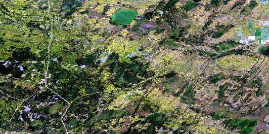 Air photo: Hunting Lake Satellite Image map 073F16 at 1:50,000 Scale