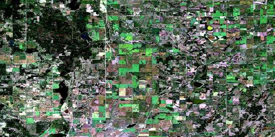 Leask Satellite Map 073G02 at 1:50,000 scale - National Topographic System of Canada (NTS) - Orthophoto