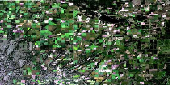 Meeting Lake Satellite Map 073G04 at 1:50,000 scale - National Topographic System of Canada (NTS) - Orthophoto