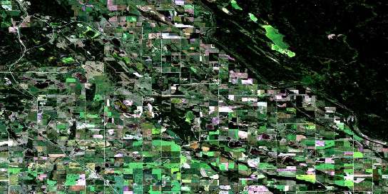 Debden Satellite Map 073G10 at 1:50,000 scale - National Topographic System of Canada (NTS) - Orthophoto