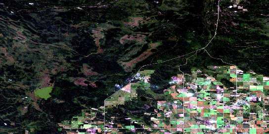 Air photo: Bedard Creek Satellite Image map 073H10 at 1:50,000 Scale