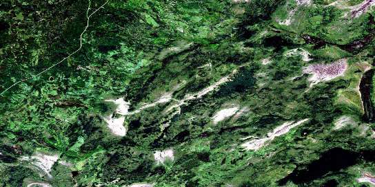 Air photo: Scarth River Satellite Image map 073I01 at 1:50,000 Scale