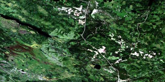 Air photo: Montreal River Satellite Image map 073I13 at 1:50,000 Scale