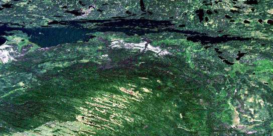 Air photo: Wapawekka Narrows Satellite Image map 073I16 at 1:50,000 Scale