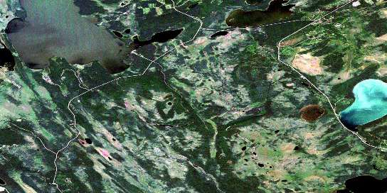 Air photo: Sled Lake Satellite Image map 073J06 at 1:50,000 Scale