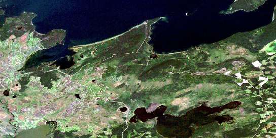Air photo: Dore Lake Satellite Image map 073J11 at 1:50,000 Scale