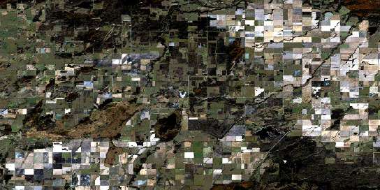 Rapid View Satellite Map 073K02 at 1:50,000 scale - National Topographic System of Canada (NTS) - Orthophoto