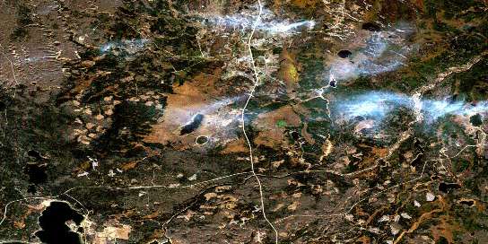 Air photo: Waterhen Lake Satellite Image map 073K09 at 1:50,000 Scale