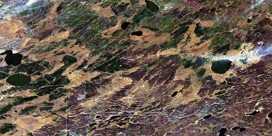 Air photo: Kesatasew Lake Satellite Image map 073K14 at 1:50,000 Scale
