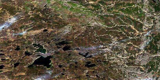 Air photo: Lost Lake Satellite Image map 073K15 at 1:50,000 Scale