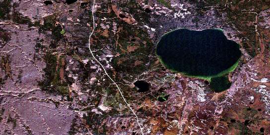 Air photo: Keeley Lake Satellite Image map 073K16 at 1:50,000 Scale
