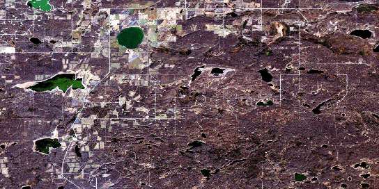 Reita Lake Satellite Map 073L01 at 1:50,000 scale - National Topographic System of Canada (NTS) - Orthophoto