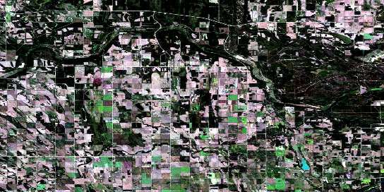 Goodridge Satellite Map 073L06 at 1:50,000 scale - National Topographic System of Canada (NTS) - Orthophoto